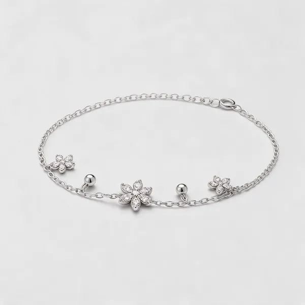 Floral_Cascade_Drop_Bracelet_-_Made_With_925_Silver