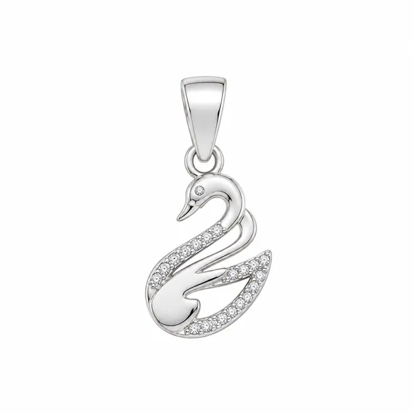 The_Graceful_Swan_PavÃ©_Pendant_-_Made_With_925_Silver