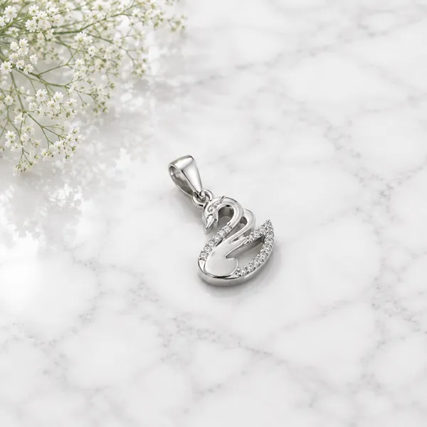 The_Graceful_Swan_PavÃ©_Pendant_-_Made_With_925_Silver
