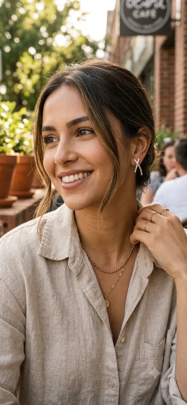 Cruz_Textured_&_Polished_Asymmetric_Cross_Earrings_-_Made_With_925_Silver