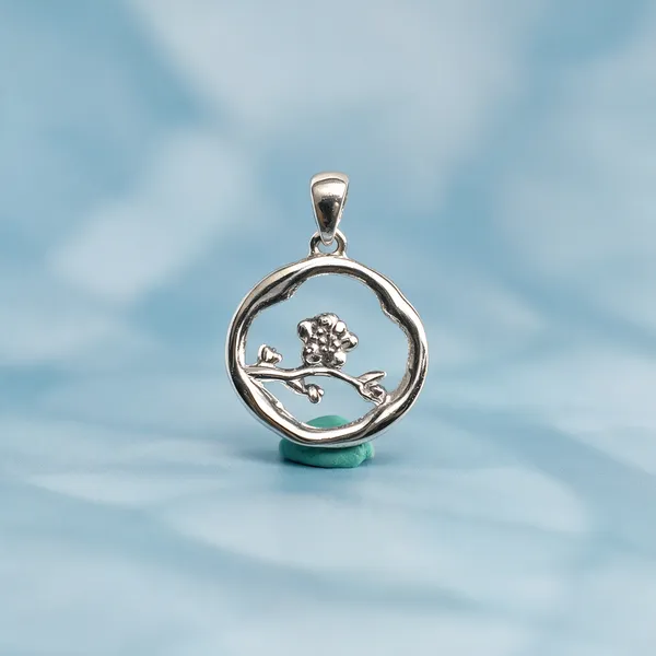 Cherry_Blossom_Branch_Circular_Statement_Charm_-_Made_With_925_Silver
