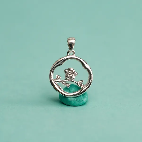 Cherry_Blossom_Branch_Circular_Statement_Charm_-_Made_With_925_Silver