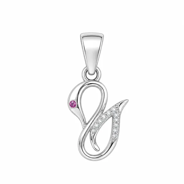 Serenade_Pink_Sapphire_&_PavÃ©_Swan_Charm_-_Made_With_925_Silver