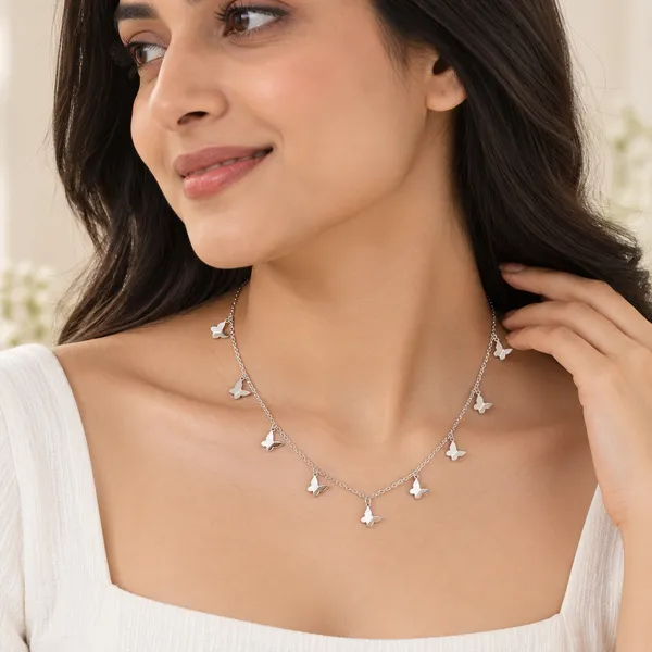Multi-Butterfly_Charm_Necklace_-_Made_With_925_Silver