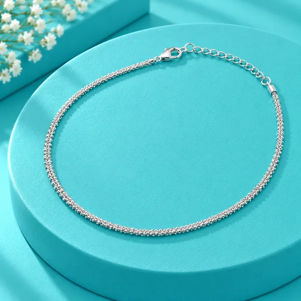 Twisted_Italian_Shimmer_Anklet_925_Silver_-_Single