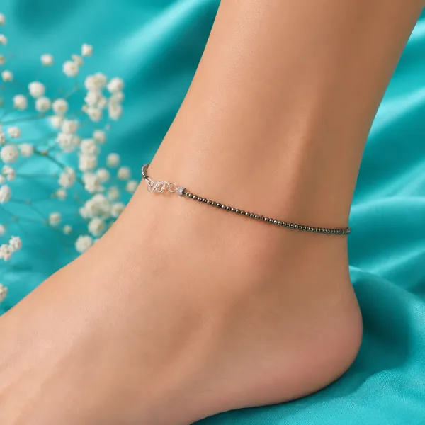Original_Pyrite_Beaded_Anklet_925_Silver_Locking_-_Single