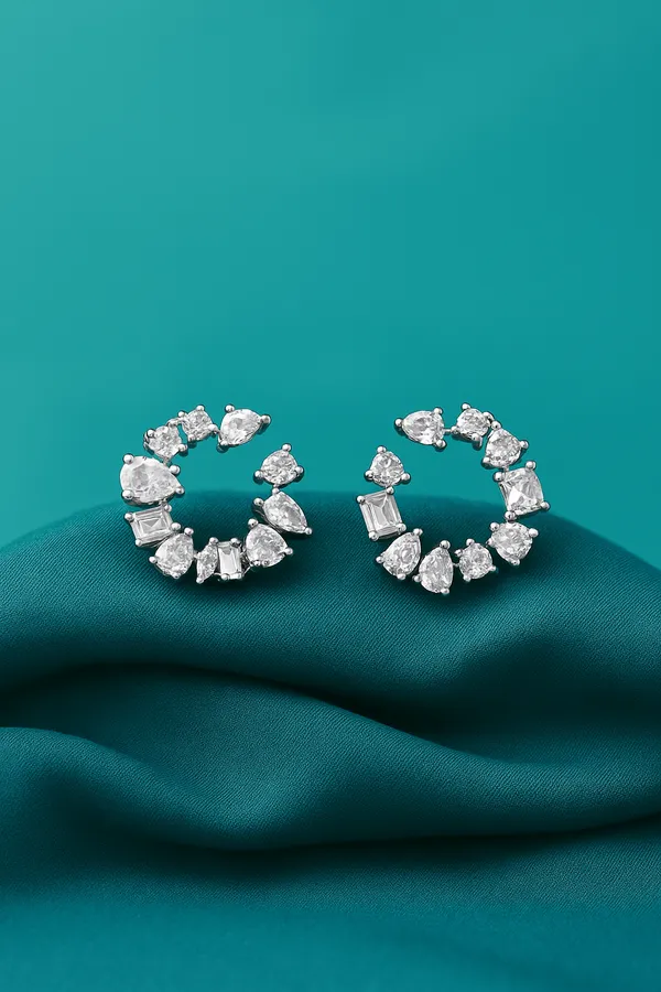Celeste_Cluster_Circle_Earrings_925_Silver_With_Aaa_Zircons