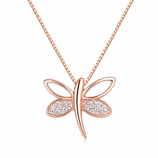 Tivara_Dragonfly_Elegance_Necklace__-_Made_with_925_Silver_-_Rose_Gold