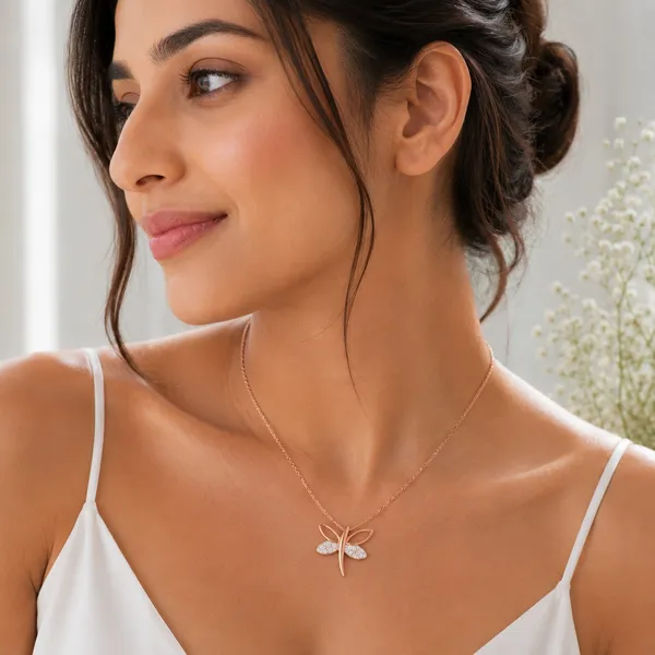 Tivara_Dragonfly_Elegance_Necklace__-_Made_with_925_Silver_-_Rose_Gold