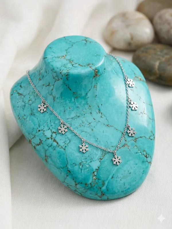 Multi_Snowflake_Charm_Necklace_-_Made_With_925_Silver
