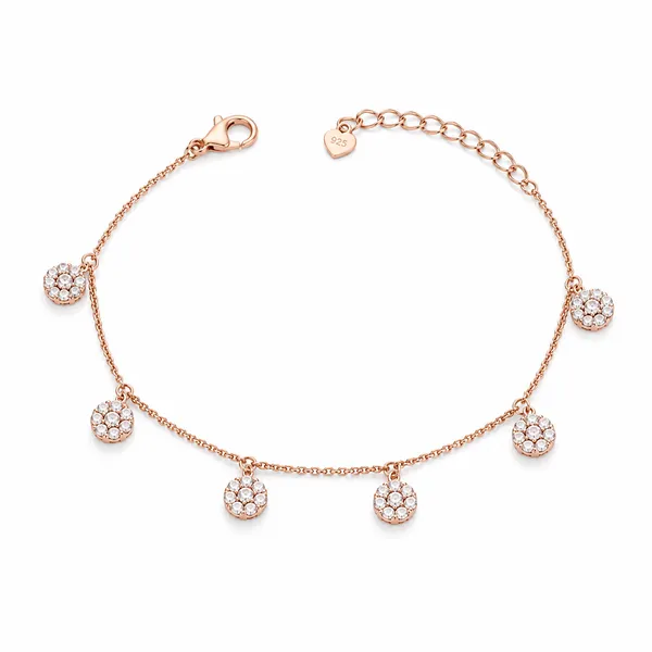 Stellar_Disc_Dangle_Bracelet_-_Rose_Gold_-_Made_With_925_Silver