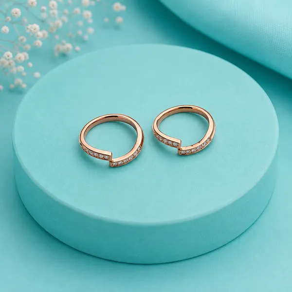 Curved_Crystal_Open_Toe_Ring_-_Rose_gold_-_Made_with_925_Silver