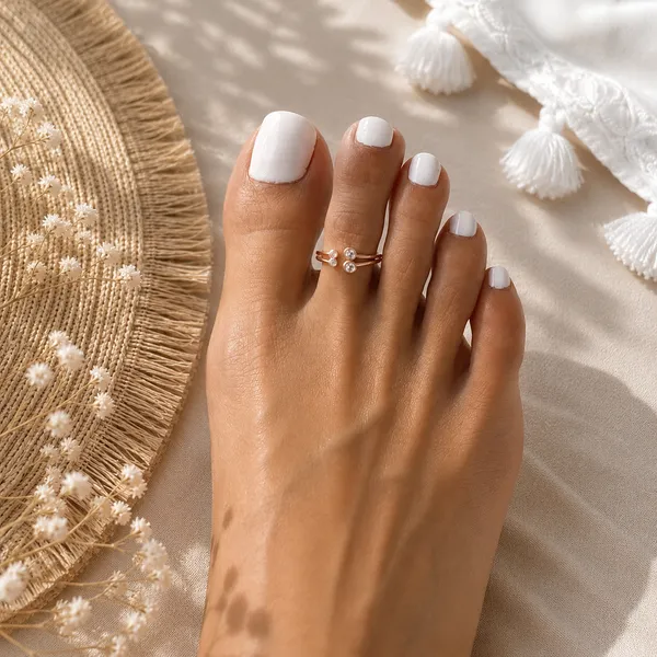 Triple_Circle_Sparkle_Toe_Ring_-_Rose_gold_-_Made_with_925_Silver
