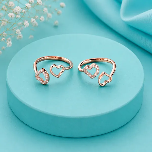 Tivara_Amore_Heart_Toe_Ring_-_Rose_gold_-_Made_with_925_Silver