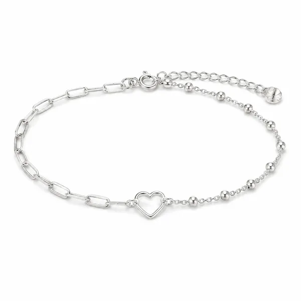 Asymmetric_Paperclip_&_Beaded_Chain_Bracelet_-_Made_With_925_Silver