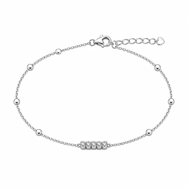 Cascade_Solitaire_Anklet_925_Silver_-_Single
