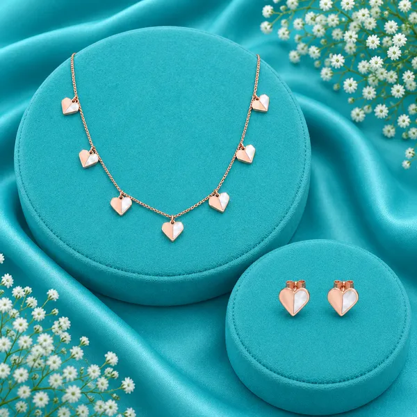 Mother_Of_Pearl_Heart_Necklace_Set_(Rose_Gold)_-_925_Silver