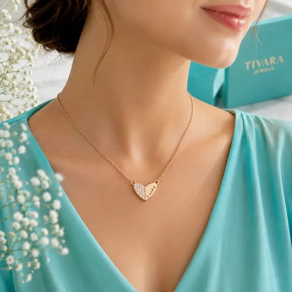 Lucky_Heart_Pendant_Necklace_-_Rose_Gold_-_925_Sterling_Silver