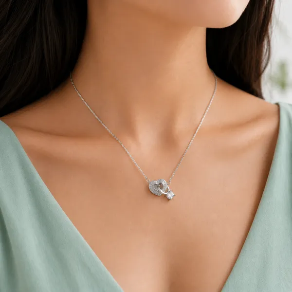Interlocking_Heart_&_Ring_Layered_Necklace_-_Made_With_925_Silver