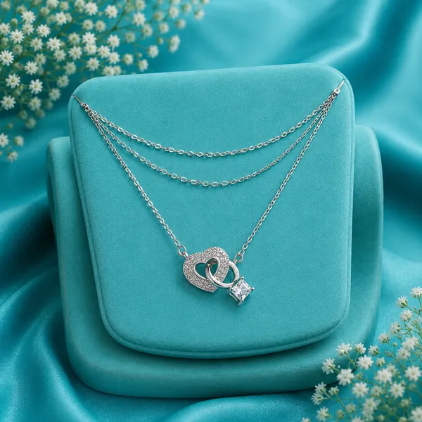 Interlocking_Heart_&_Ring_Layered_Necklace_-_Made_With_925_Silver