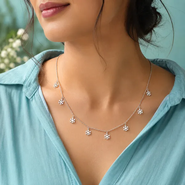 Multi_Snowflake_Charm_Necklace_-_Made_With_925_Silver