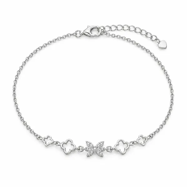 Enchanted_Clover_&_Butterfly_Bracelet_-_Made_With_925_Silver