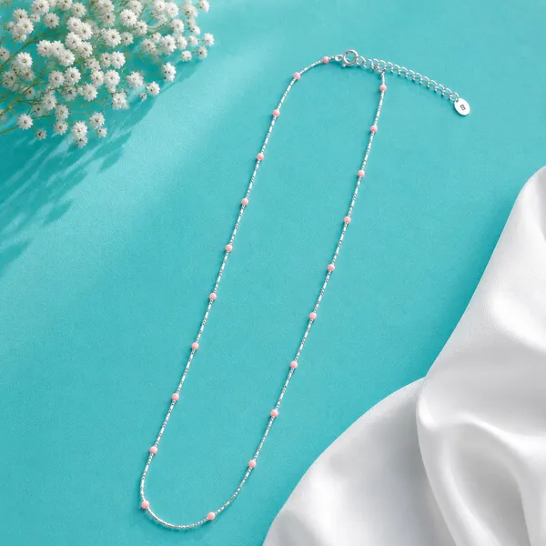 Dainty_Pastel_Pink_Station_Necklace_-_Made_With_925_Silver