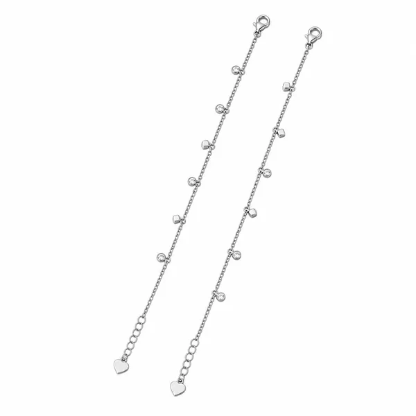 Geometric_Charms_Anklet_-_925_Silver_-_Single