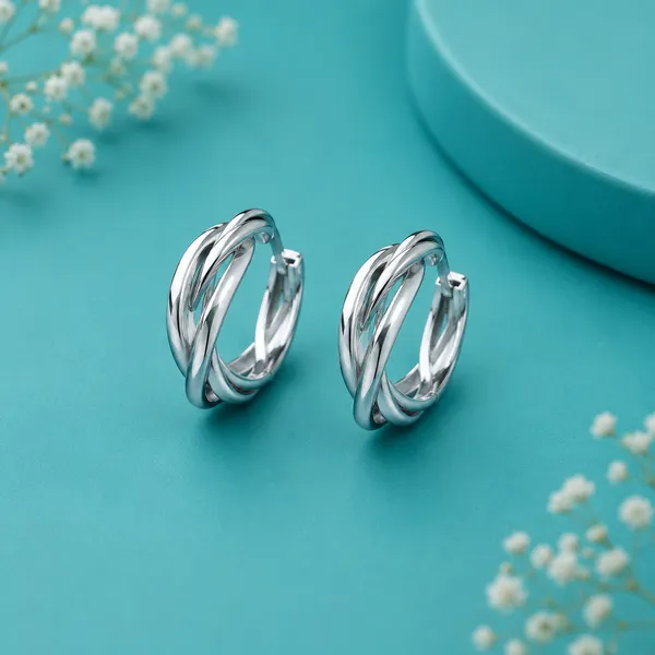 The_Intertwined_Ribbon_Huggie_Hoops_-_Made_With_925_Silver