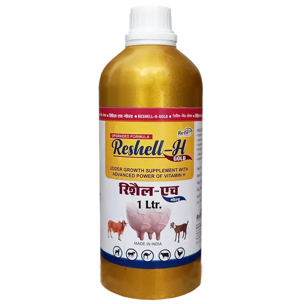 Veterinary_Vitamin_H_Supplement_for_Cow,_Cattle,_Goat,_Chicken,_Layers,_Broilers,_Poultry_and_Other_Livestock_Animals,_Reshell-H_GOLD_1_Ltr