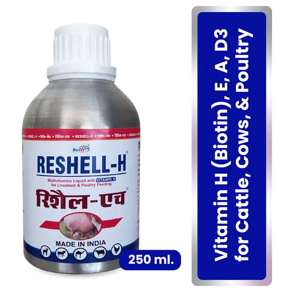 Veterinary_Vitamin_H_Supplement_for_Cow,_Cattle,_Goat,_Chicken,_Layers,_Broilers,_Poultry_and_Other_Livestock_Animals,_Reshell-H_250_ml.