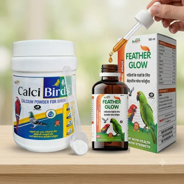 Bird_Care_Combo_Calcium_Powder_(200g)_+_Feather_Growth_Supplement_100ml,