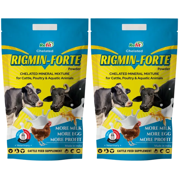 Chelated_Mineral_Mixture_for_Cow,_Cattle,_Buffalo,_Goat,_Chicken,_Broilers,_Poultry_Livestock_Animals,_Rigmin_Forte_1_Kg_Pouch_(Set_of_2_Pcs)
