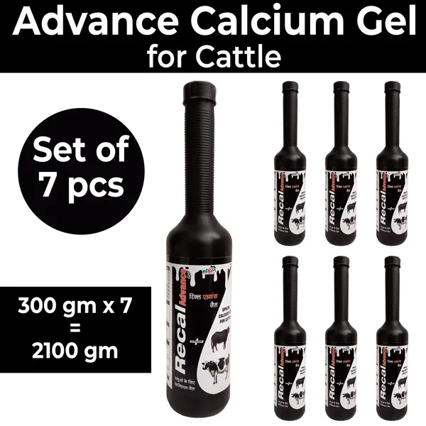 Veterinary_Calcium_Gel_Supplement_for_Cattle,_Cow,_Buffalo_&_Livestock,_Recal_Gel_Advance_Gel_300_Gms_(Set_of_7_Pcs)