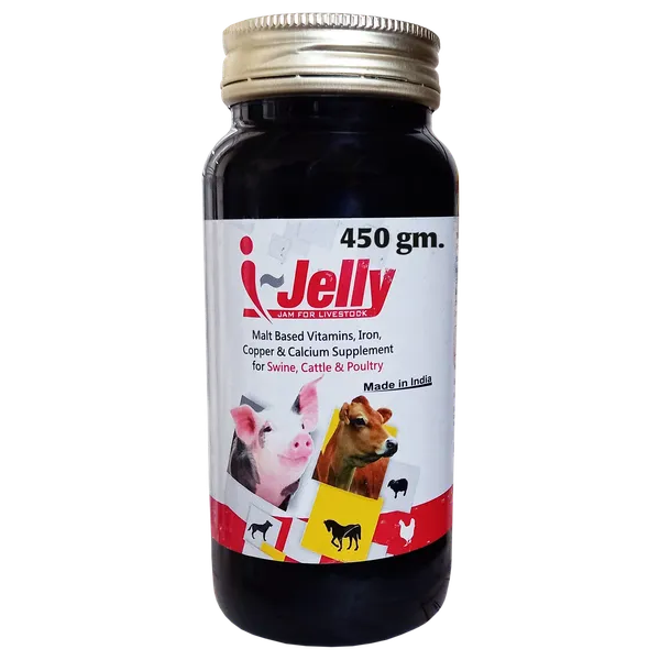 Malt_Based_Iron_Multivitamin_Supplement_with_Copper_Calcium_for_Cow,_Cattle_and_Poultry,_I-Jelly_450_gms.