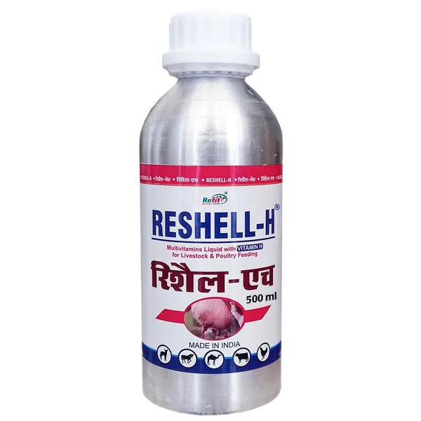 Veterinary_Vitamin_H_Supplement_for_Cow,_Cattle,_Goat,_Chicken,_Layers,_Broilers,_Poultry_and_Other_Livestock_Animals,_Reshell-H_500_ml.