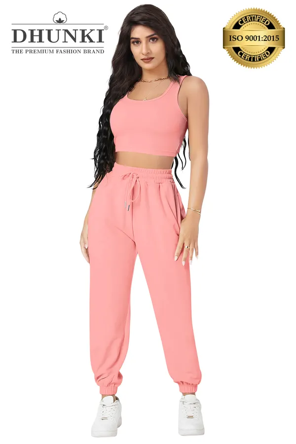 Women's_Pink_Crop_Top_And_Jogger_Co_Ord_Set
