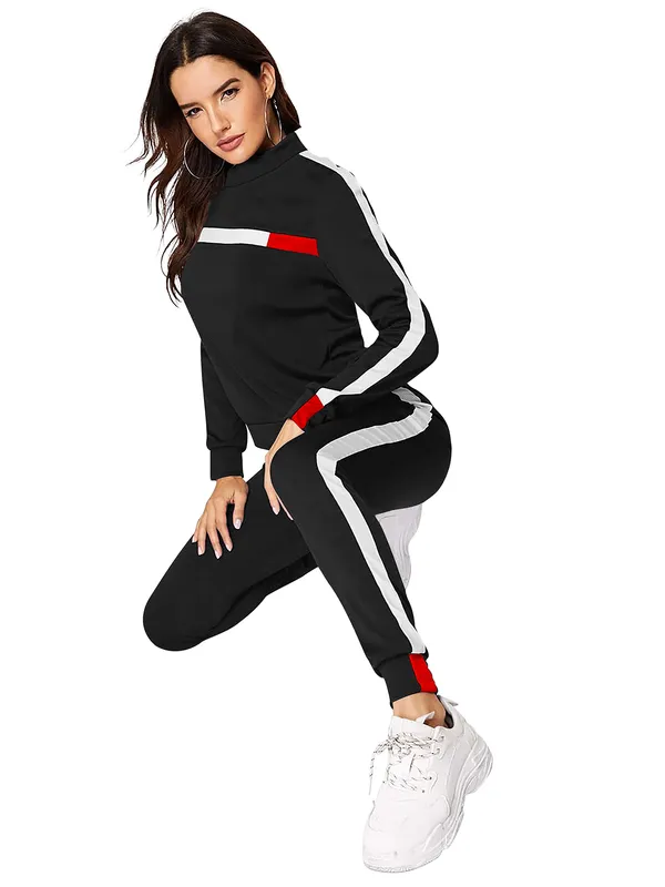 Women's_Color_Block_Tracksuit_Set_Black_With_Red_And_White_Stripes
