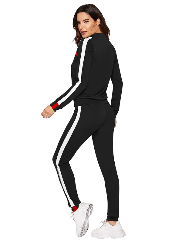 Women's_Color_Block_Tracksuit_Set_Black_With_Red_And_White_Stripes
