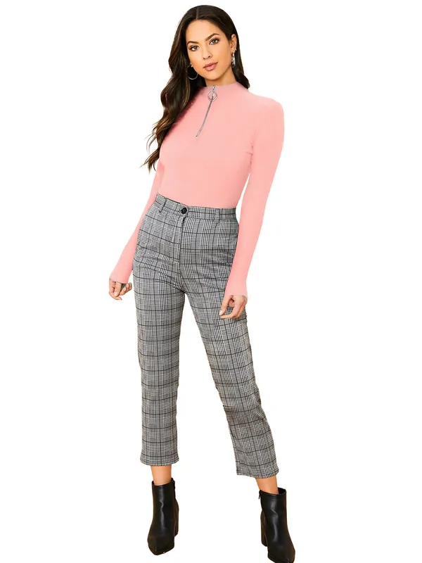 Pink_High_Neck_Long_Sleeve_Top_With_Front_Zipper_Detail