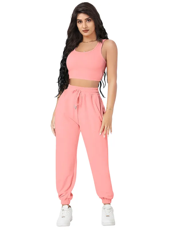 Women's_Pink_Crop_Top_And_Jogger_Co_Ord_Set