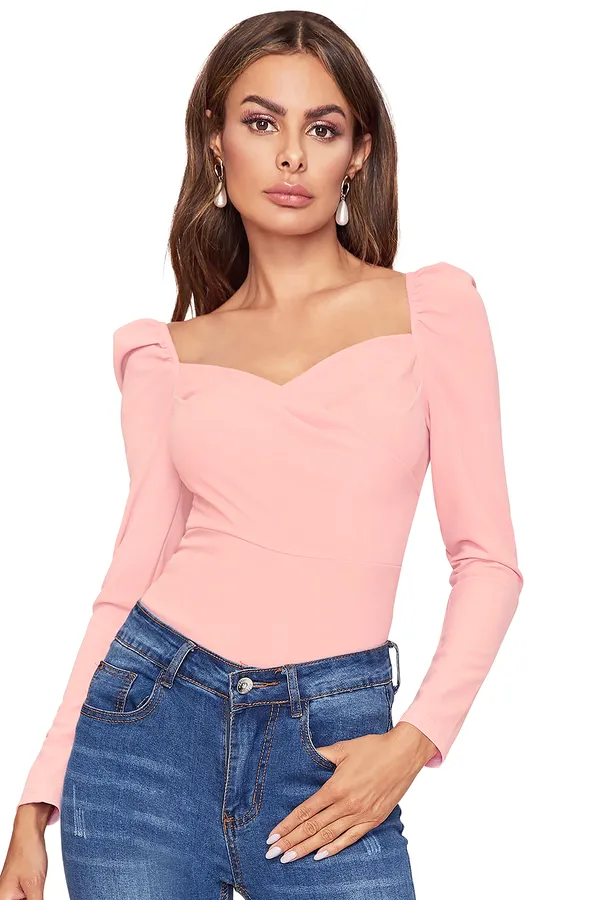 Pink_Puff_Sleeve_Off_Shoulder_Top