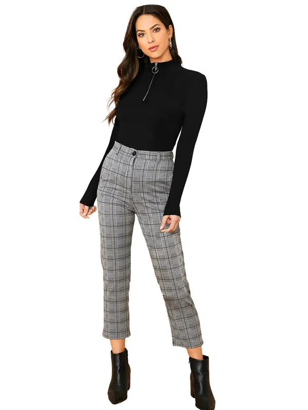 Black_High_Neck_Ribbed_Sweater_With_O_Ring_Zipper_Detail
