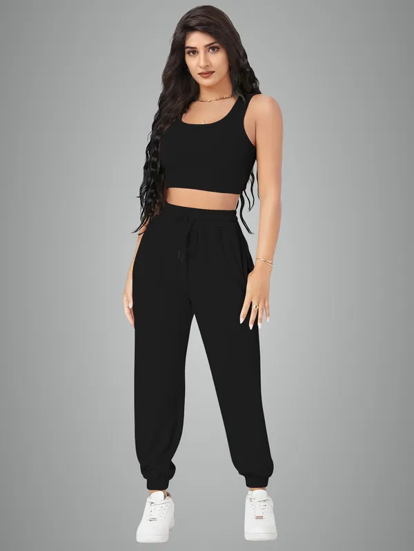 Women's_Black_Two_Piece_Co_Ord_Set_Crop_Top_And_Joggers