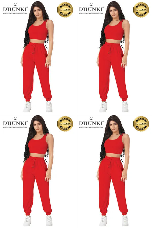 Women's_Red_Two_Piece_Crop_Top_And_Jogger_Co_Ord_Set