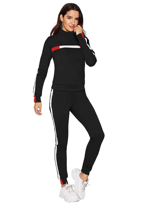 Women's_Color_Block_Tracksuit_Set_Black_With_Red_And_White_Stripes