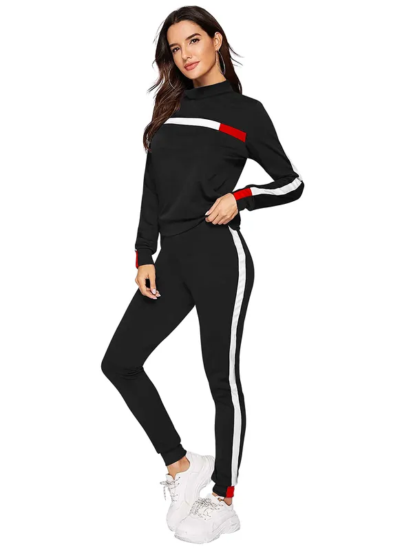 Women's_Color_Block_Tracksuit_Set_Black_With_Red_And_White_Stripes