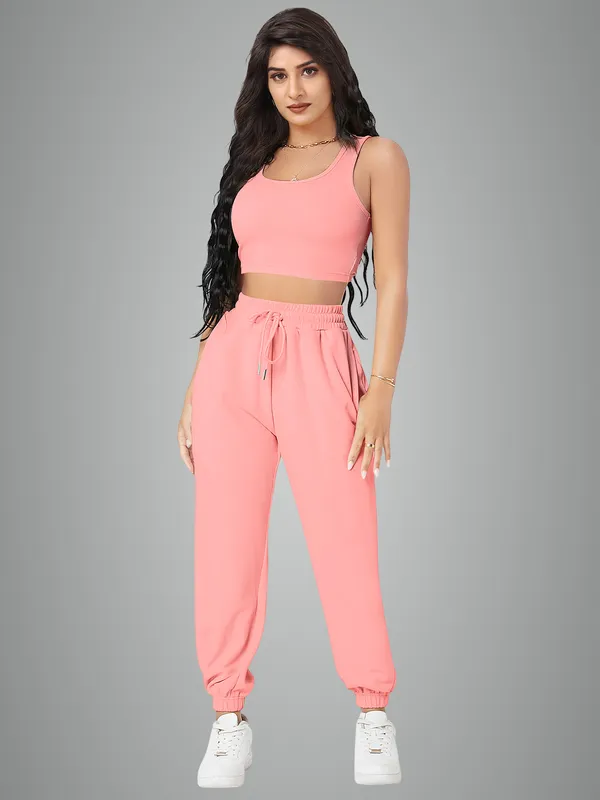 Women's_Pink_Crop_Top_And_Jogger_Co_Ord_Set