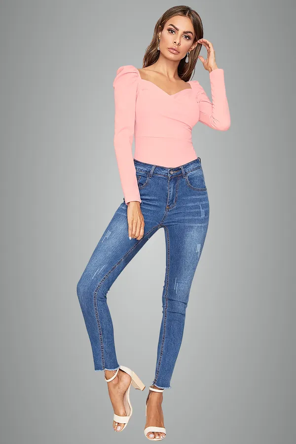 Pink_Puff_Sleeve_Off_Shoulder_Top