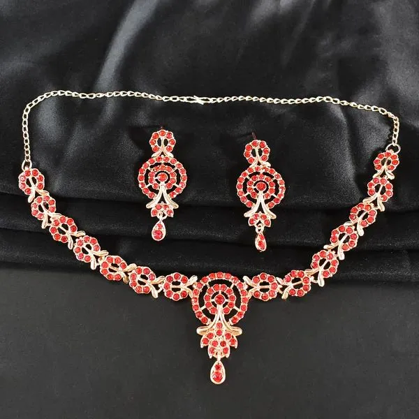 Diamond_Necklace_With_Earring_Set_–_Elegant_Jewelry_For_Women,_Ideal_For_Festive_Formal_Events